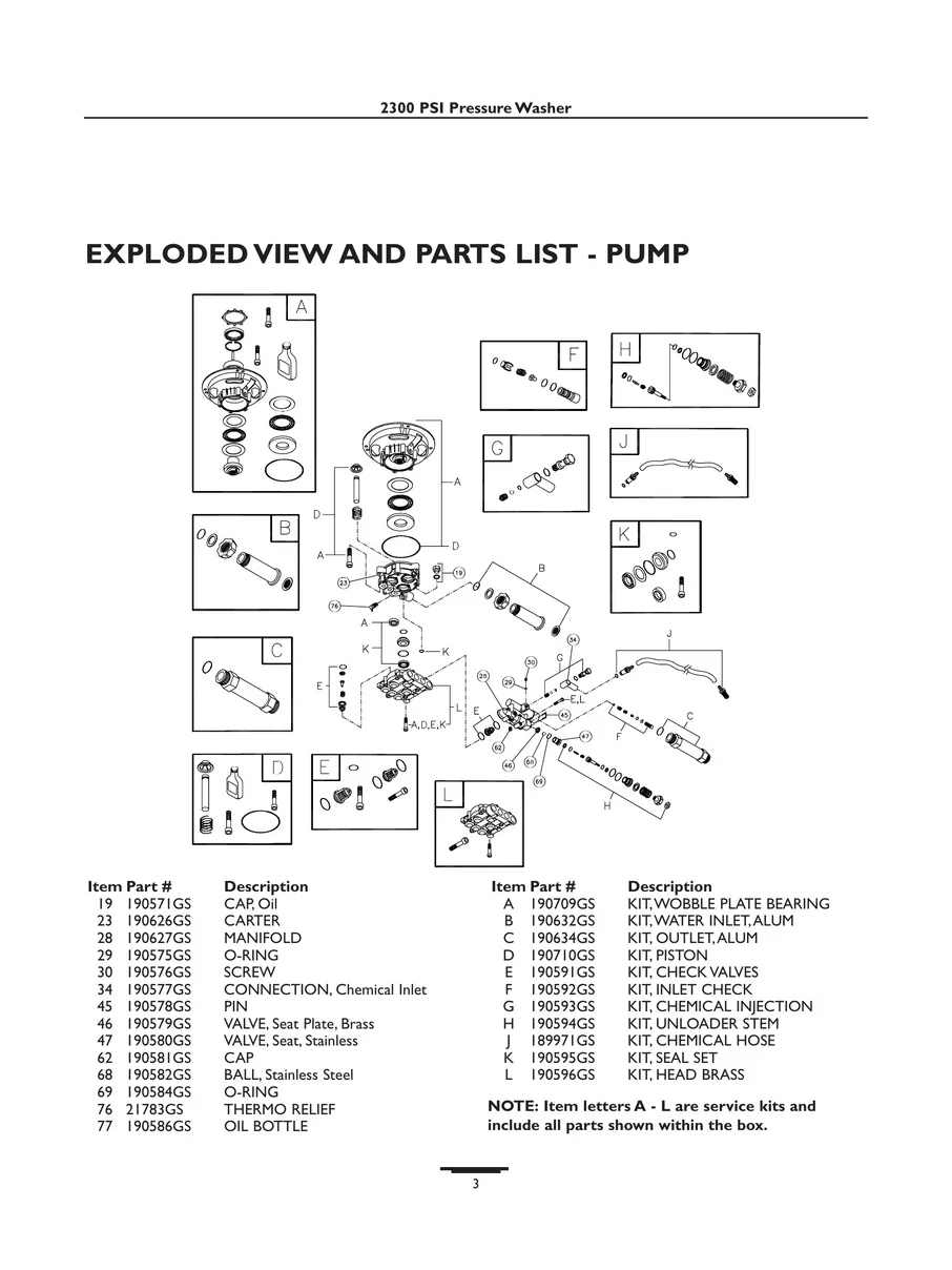 BRIGGS AND STRATTON, 01802, IPL.3